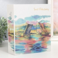 Фотоальбом на 200 фото 10х15 см, пластик. листы "SPb" Санкт-Петербург. Разводные мосты Фотоальбом на 200 фото 10х15 см, пластик. листы "SPb" Санкт-Петербург. Разводные мосты