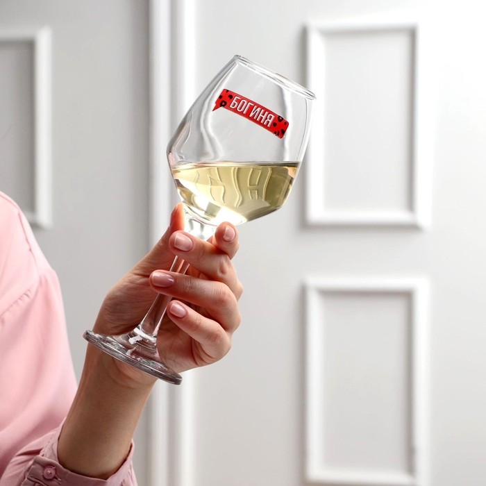 Бокал для вина «БОГИНЯ», 350 мл, тип нанесения рисунка: деколь Бокал для вина «БОГИНЯ», 350 мл, тип нанесения рисунка: деколь