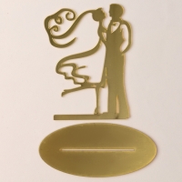 Топпер &laquo;Свадьба&raquo;, цвет золото