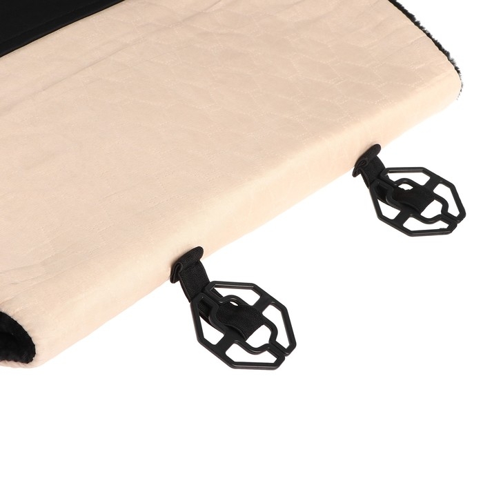 Авточехлы универсальные SKYWAY Arctic, искусственный мех, набор 2 предмета, черный S03001075