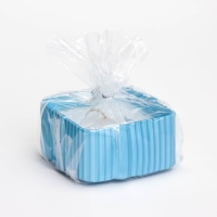 Свеча "Квадрат"в подсвечнике с узкими гранями из гипса, 7,5х3,5см, голубой Свеча "Квадрат"в подсвечнике с узкими гранями из гипса, 7,5х3,5см, голубой