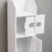 Пенал для ванной комнаты, напольный, 15 х 15 х 80 см, пластик Пенал для ванной комнаты, напольный, 15 х 15 х 80 см, пластик