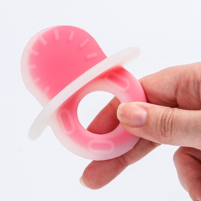 Прорезыватель силиконовый «Пустышка», цвет МИКС, Крошка Я Прорезыватель силиконовый «Пустышка», цвет МИКС, Крошка Я