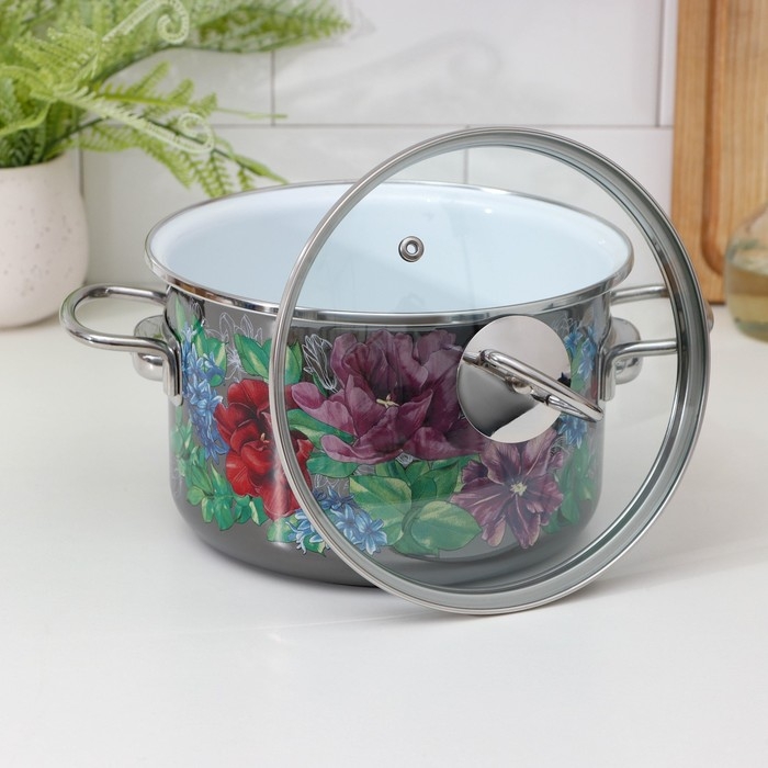 Кастрюля эмалированная цилиндрическая Catalina, 3 л, индукция Кастрюля эмалированная цилиндрическая Catalina, 3 л, индукция