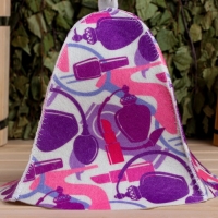 Шапка для бани Женский принт Шапка для бани Женский принт