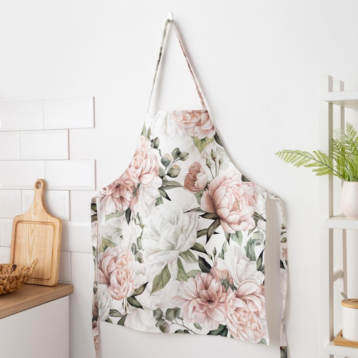 Фартук Этель "Пионы" 60х70 см, 100% хл, саржа 190 г/м2