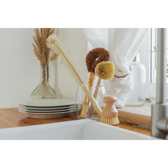 Ёршик для посуды с деревянной ручкой Доляна, 37&times;7 см