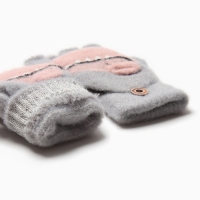 Митенки детские MINAKU 17 см серый Митенки детские MINAKU 17 см серый