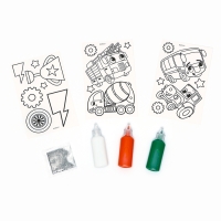 Набор для творчества &laquo;Раскрась витражики-машинки&raquo;, 20 шт. в пакете