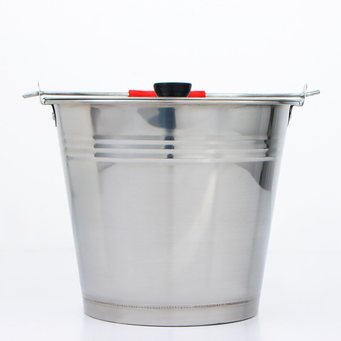 Ведро с крышкой, 7 л, нержавеющая сталь
