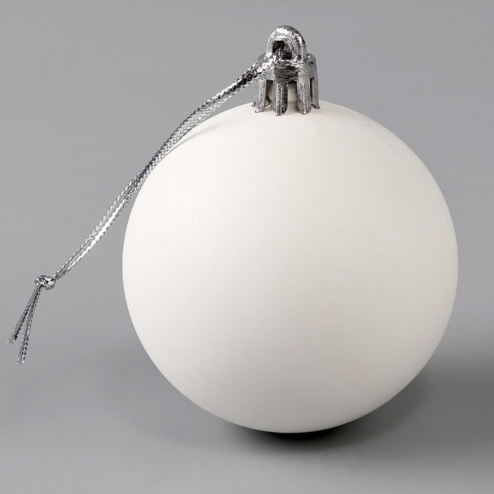 Ёлочная игрушка своими руками на новый год. Декор ёлочного шара полубусинами «Белый», новогодний набор для творчества Ёлочная игрушка своими руками на новый год. Декор ёлочного шара полубусинами «Белый», новогодний набор для творчества