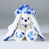 Мягкая игрушка зайка "Li в кокошнике ", заяц Мягкая игрушка зайка "Li в кокошнике ", заяц