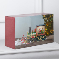 Светодиодная фигура «Паровоз» 31 × 17 × 10 см, пластик, батарейки ААх3 (не в комплекте), USB, свечение тёплое белое Светодиодная фигура «Паровоз» 31 × 17 × 10 см, пластик, батарейки ААх3 (не в комплекте), USB, свечение тёплое белое