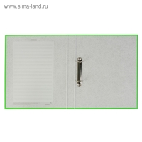 Папка на 2 кольцах А4, ErichKrause Neon, 35 мм, 1750 мкм, ламинированная, твердая обложка, салатовая Папка на 2 кольцах А4, ErichKrause Neon, 35 мм, 1750 мкм, ламинированная, твердая обложка, салатовая