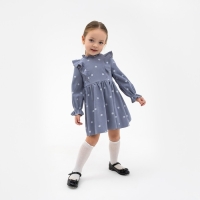 Платье детское KAFTAN "Листочки", р. 36 (134-140), синий