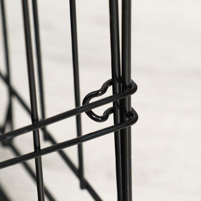 Клетка с люком для собак и кошек, 85 х 60 х 70 см, чёрная