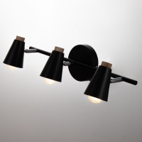 Спот "Конус" 3х40Вт Е27 черный 50х17х17 см Спот "Конус" 3х40Вт Е27 черный 50х17х17 см
