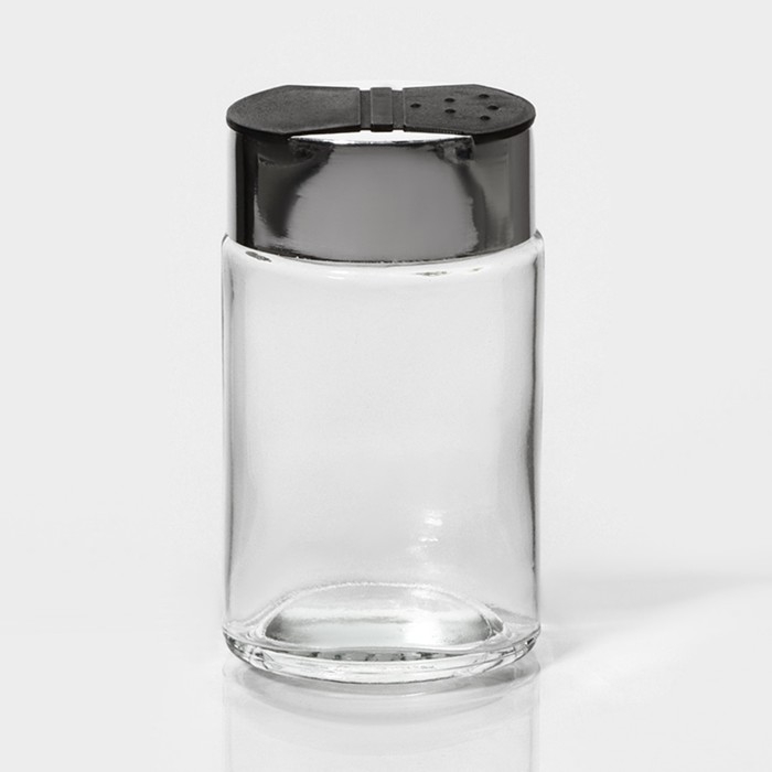 Солонка стеклянная Доляна &laquo;Классик&raquo;, 140 мл, 4&times;5&times;10,5 см