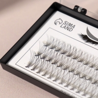 Набор накладных ресниц &laquo;Классика&raquo;, пучки, 10, 12, 14 мм, толщина 0,07 мм, изгиб D, 10 D