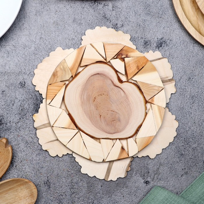 Подставка под горячее "Букет", D=20 см, можжевельник