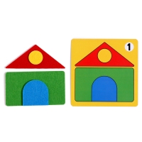 Счётный материал &laquo;Фигурные прятки. Домики&raquo;
