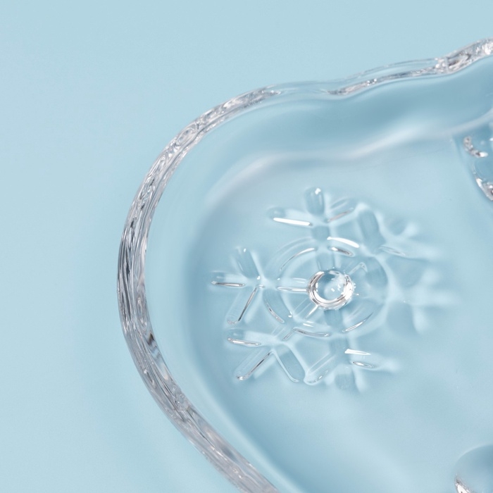 Блюдо «Новогоднее чудо. Снеговик», 16,7×16,4×2,3 см, стекло, прозрачное Блюдо «Новогоднее чудо. Снеговик», 16,7×16,4×2,3 см, стекло, прозрачное