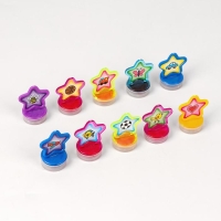 Печать цветная «Звёздочки», набор 10 шт., МИКС Печать цветная «Звёздочки», набор 10 шт., МИКС