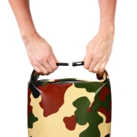 Гермомешок YUGANA, ПВХ, водонепроницаемый 10 литров, один ремень, хаки Гермомешок YUGANA, ПВХ, водонепроницаемый 10 литров, один ремень, хаки