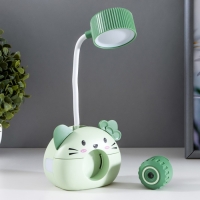 Лампа настольная "Дели" LED 2 режима 2Вт USB зеленый 11,7х7х12 см RISALUX Лампа настольная "Дели" LED 2 режима 2Вт USB зеленый 11,7х7х12 см RISALUX