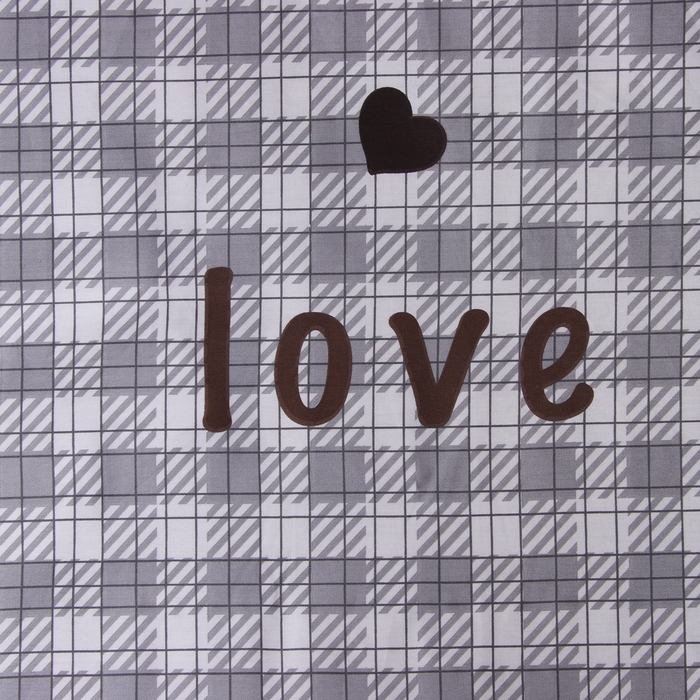 Постельное бельё LoveLife 1,5сп "Клетка", 143*215см,150*225см,50*70см-2шт,100%хлопок, сатин, 125г/м&sup2;