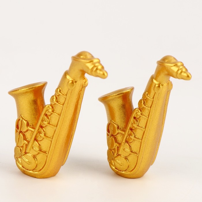 Миниатюра кукольная «Саксафон», набор 2 шт., размер 1 шт. — 1 × 4 см Миниатюра кукольная «Саксафон», набор 2 шт., размер 1 шт. — 1 × 4 см