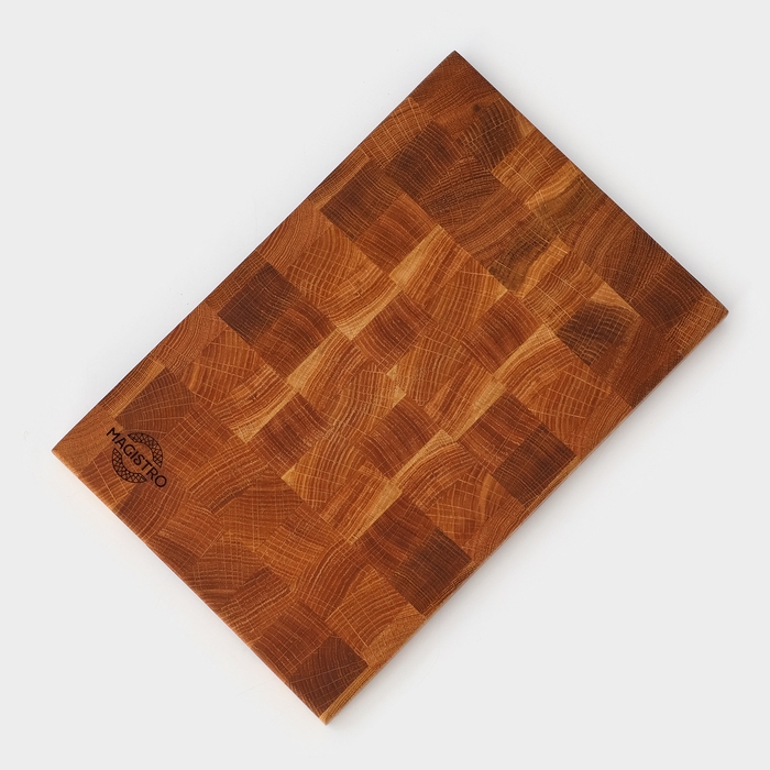Доска разделочная Magistro premium, торцевая ясень, 30×20×2,5 см, в крафтовой коробке Доска разделочная Magistro premium, торцевая ясень, 30×20×2,5 см, в крафтовой коробке