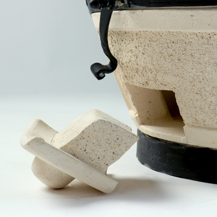 Тандыр "Сармат Большой" h-103 см, d-59, 125 кг, 8 шампуров, кочерга, совок