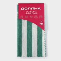 Салфетка для уборки Доляна «Полоски», микрофибра махровая, 30×30 см, цвет МИКС Салфетка для уборки Доляна «Полоски», микрофибра махровая, 30×30 см, цвет МИКС