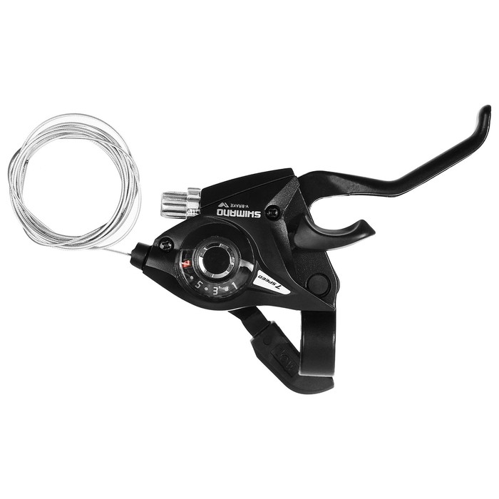 Шифтер Dream Bike, с тормозной ручкой, правый, 7 скоростей Шифтер Dream Bike, с тормозной ручкой, правый, 7 скоростей