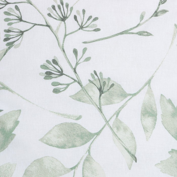 Постельное бельё Этель Евро &laquo;Акварельные листья&raquo; 200х215 см, 220х240 см, 70х70 см -2 шт, поплин 125 г/м2
