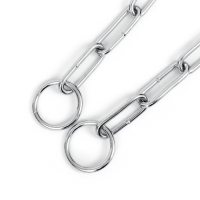 Ошейник - удавка металлический, сварная цепь, 60 см, толщина проволоки 3,5 мм Ошейник - удавка металлический, сварная цепь, 60 см, толщина проволоки 3,5 мм