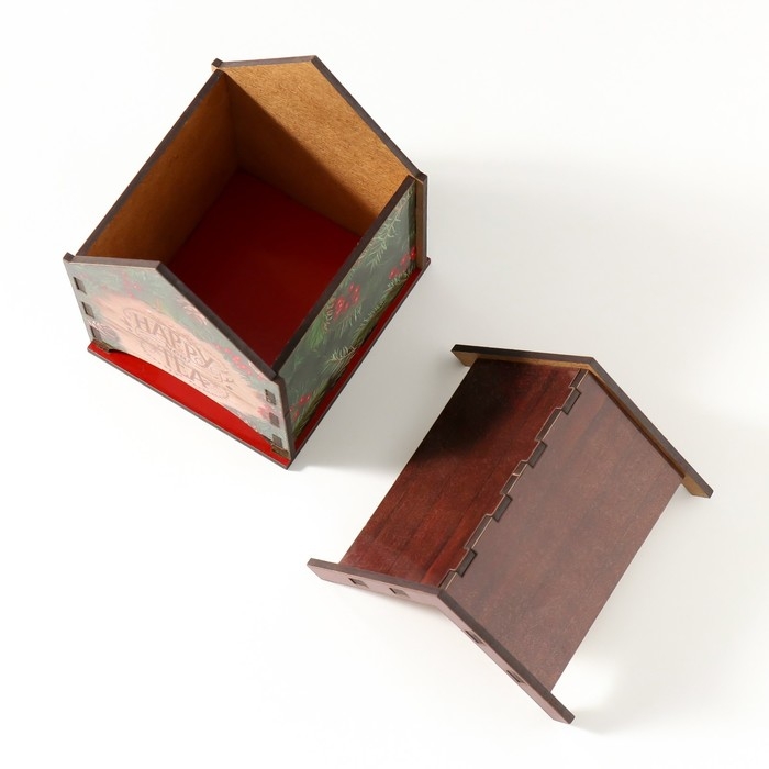 Чайный домик "Happy new Tea" 10,5х9,5х12 см