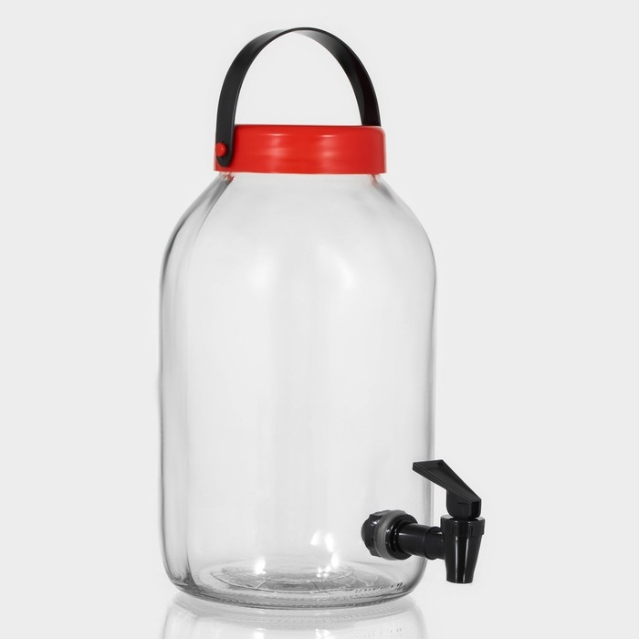 Кувшин стеклянный с краником Macro, 5 л Кувшин стеклянный с краником Macro, 5 л