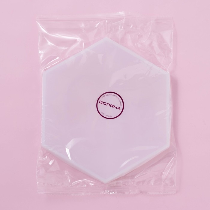 Молд Доляна «Шестиугольник», силикон, 16×14×1,2 см, прозрачный Молд Доляна «Шестиугольник», силикон, 16×14×1,2 см, прозрачный