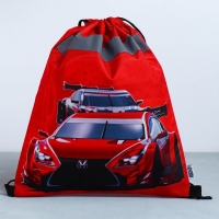 Мешок для обуви со светоотражающим элементом &laquo;Гоночная тачка&raquo; 30 х 40 см