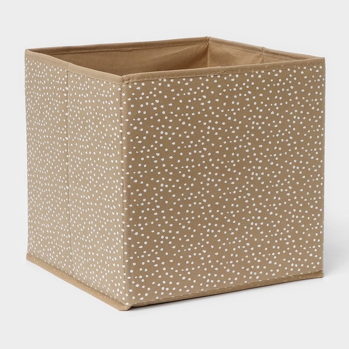 Короб для хранения Доляна Points, 27&times;27&times;27 см, цвет бежевый