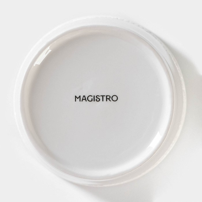 Банка для хранения сыпучих продуктов Magistro Сrotone, 600 мл, 12,5&times;15,4 см, фарфоровая, цвет белый