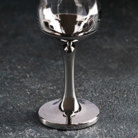 Набор рюмок &laquo;Поло&raquo;, 55 мл, 6 шт, цвет серебряный