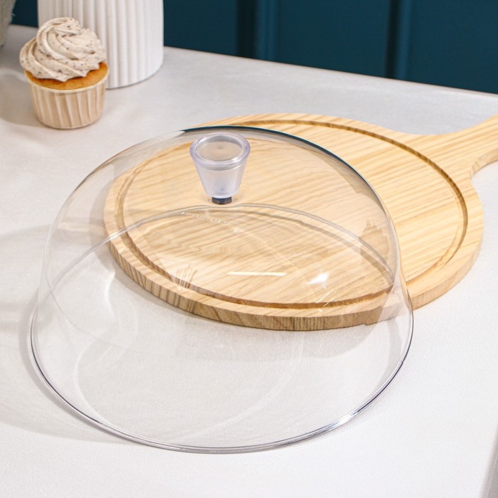 Блюдо для подачи с ручкой Доляна &laquo;Древо&raquo;, d=28 см