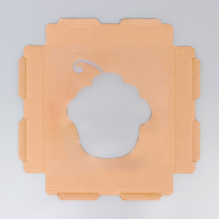 Коробка под торт с окном, Коробка под торт с окном, "Пироженка", белая, 26 х 26 х 30 см