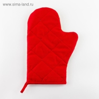 Новый год. Варежка-прихватка "Winter birds" 20х28см, саржа, 100% хлопок, ватин 250г/м2