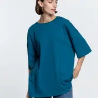 Футболка унисекс оверсайз Crosstown, бирюзовая (морская волна), размер L