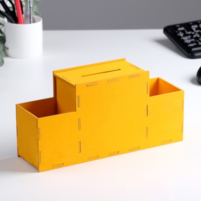 Органайзер для канцелярии с копилкой Органайзер для канцелярии с копилкой "Коплю на отпуск!" 28х8,5х14 см