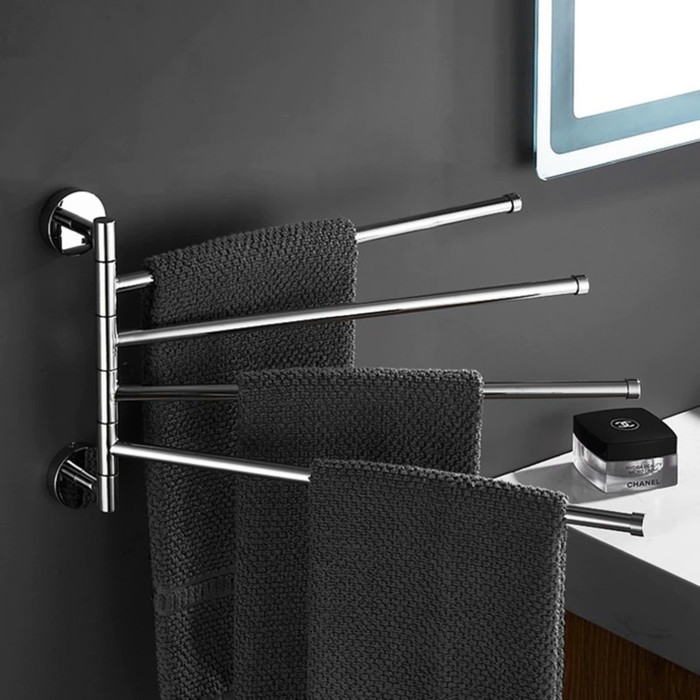 Держатель для полотенец, 4 спицы, 34,5×21 см, цвет хром Держатель для полотенец, 4 спицы, 34,5×21 см, цвет хром